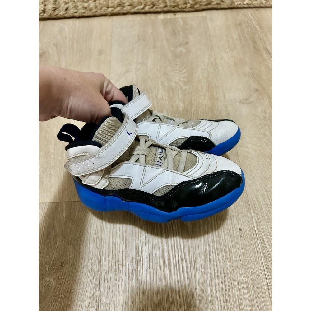 Boys Air Jordan Jumpman Two Trey Blue And White Shoes Size 13C